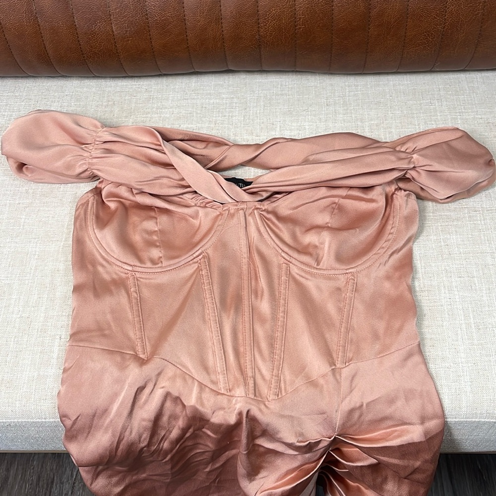 PLT Corset Off Shoulder Dress